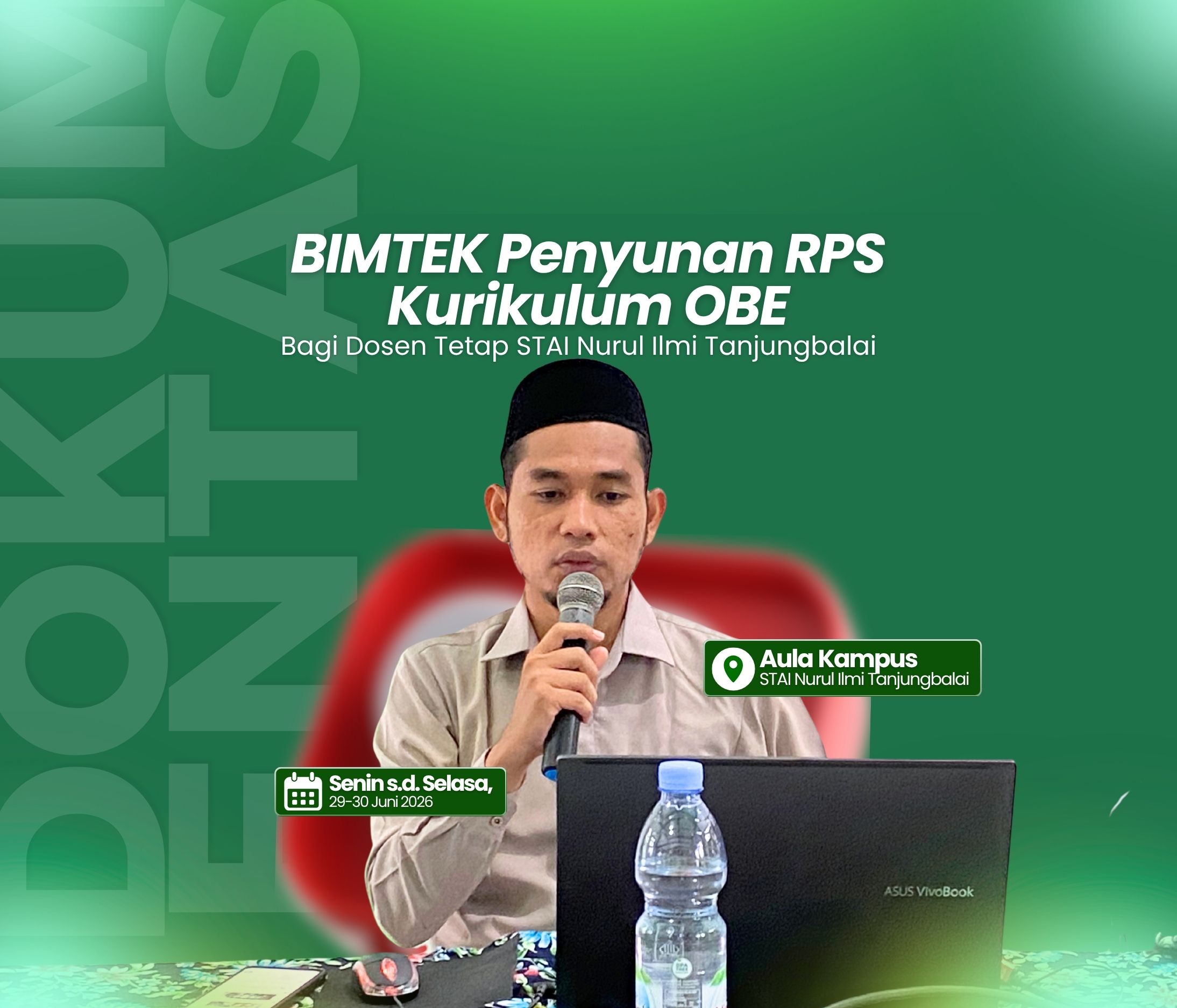 STAI Nurul Ilmi Tanjungbalai Selenggarakan Diseminasi Program Kerja Kopertais Wilayah IX Sumatera Utara dan Bimtek Penyusunan RPS Berbasis OBE